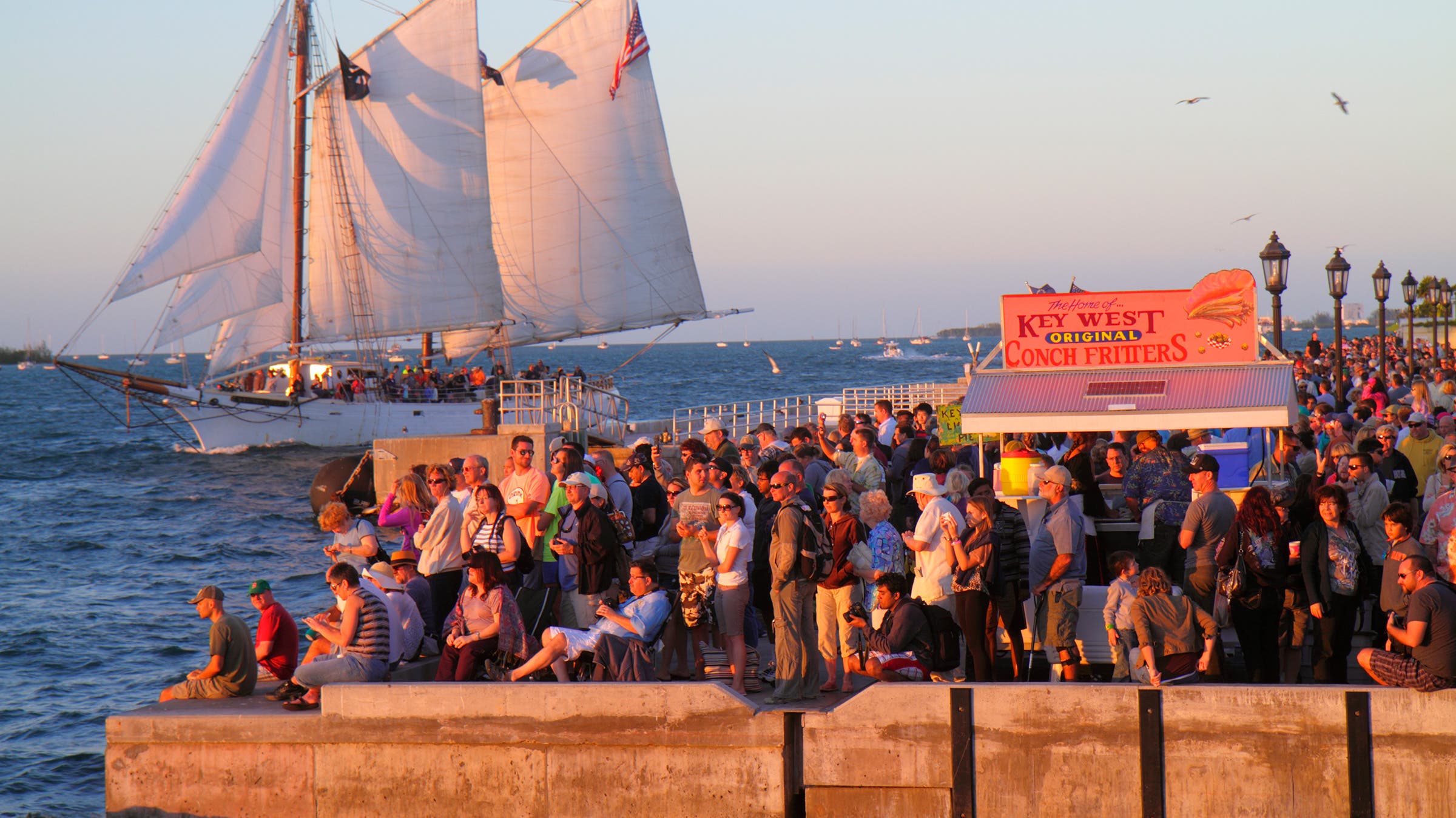 A sunset celebration at Mallory Square