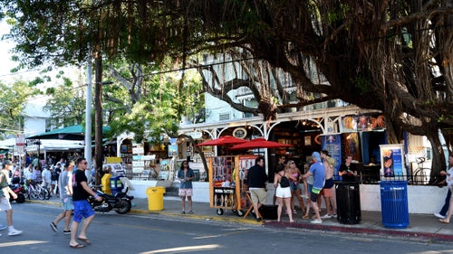 Duval Street in Key West is often packed with cruise tourists.