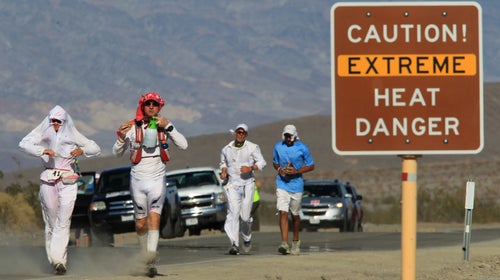 Runners on the road in Death Valley can still avoid getting heatstroke while exercising--in this case, competing in the Badwater Ultramarathon