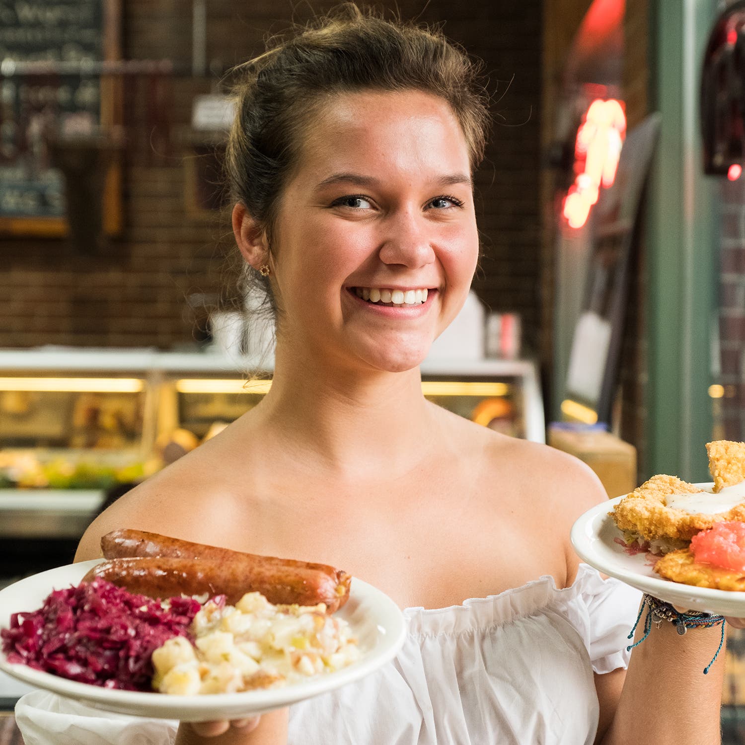 Hot plates at the Wurst Haus