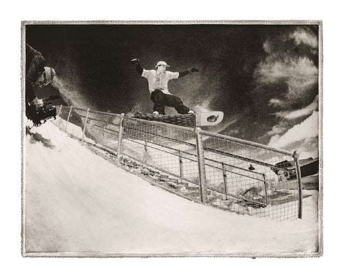 Melancon throws a huge tail press on a handrail in Quebec City.