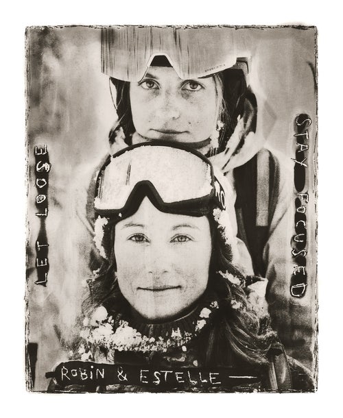 Van Gyn (bottom) with fellow Canadian Estelle Pensiero, who considers Van Gyn a mentor
