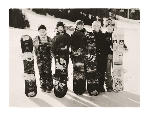 A gang of teenagers from Vail, Colorado, at Ms. Superpark