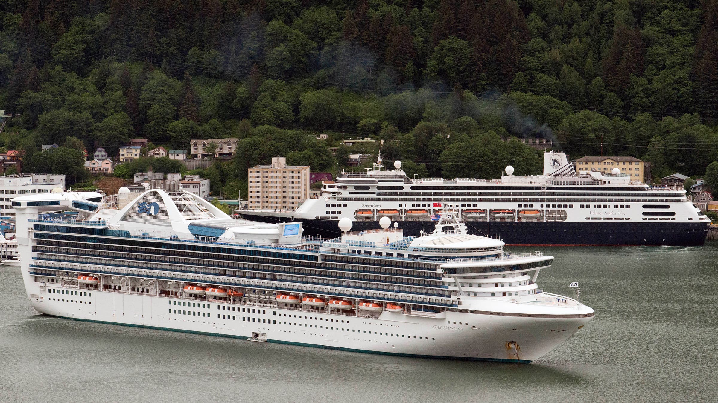 Ships docked in Juneau, Alaska