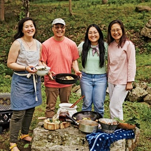 From left: Sarah, Bill, Kaitlin, and Judy Leung