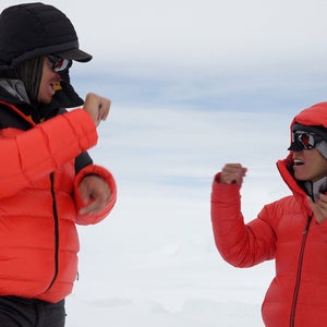 Two climbers on Denali.