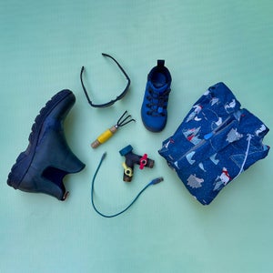 Sugru-repaired gear assortment