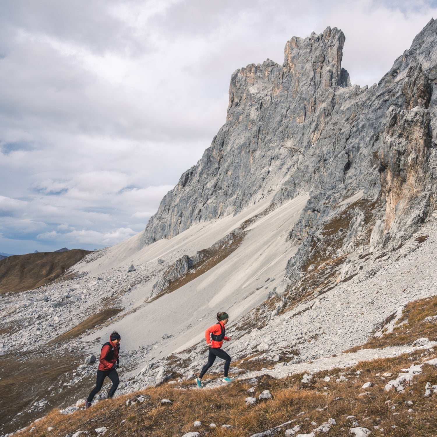 Mountain running and climbing