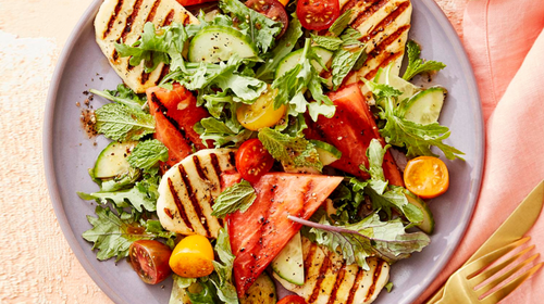 Grilled Halloumi Salad