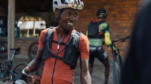 Sule Kangangi racing in Africa.