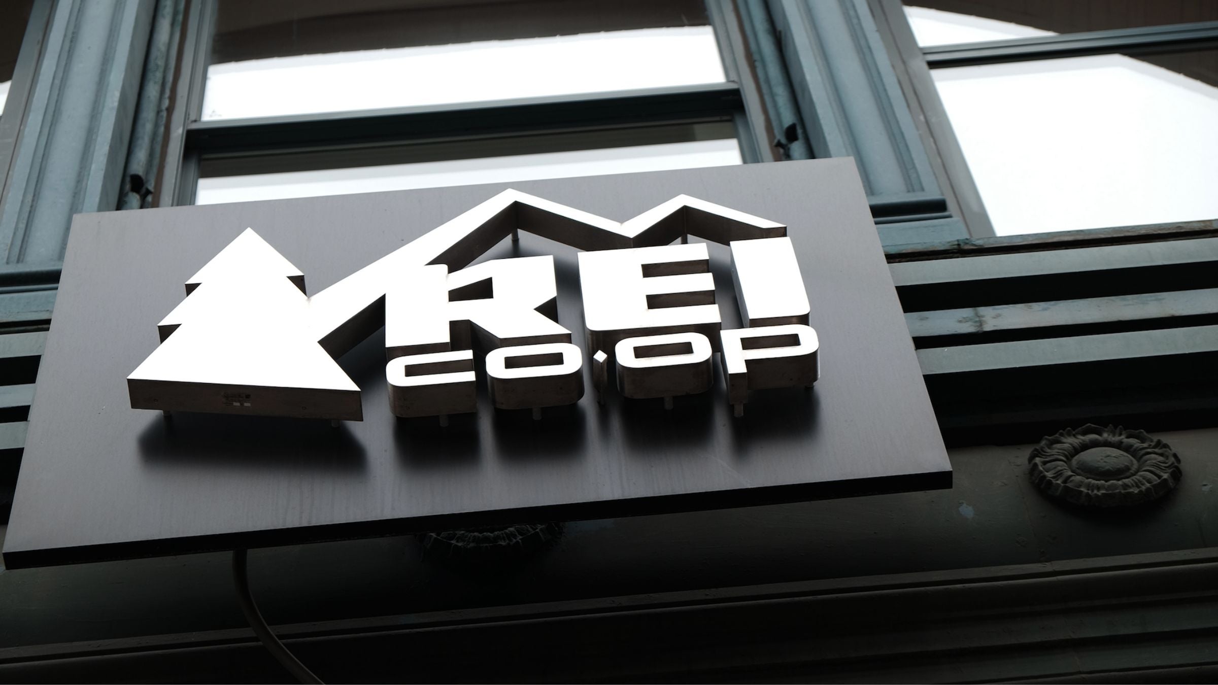 REI store sign