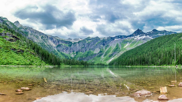 lake glacier national park