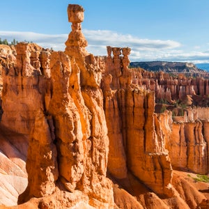 hoodoo formations in bryce canyon national park in utah