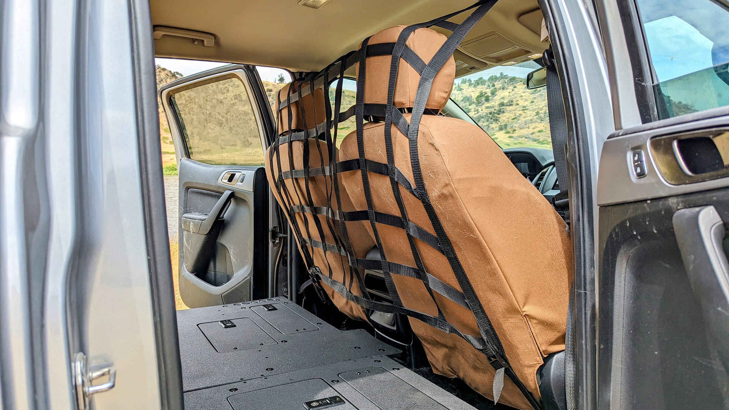 Net to keep dog clearance in back of suv