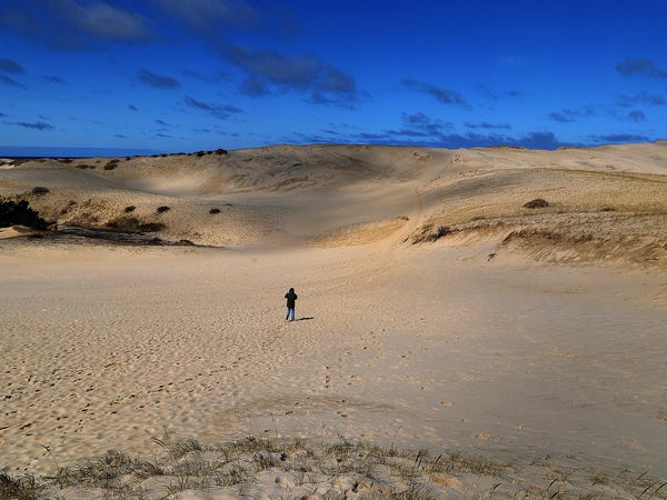 man on beach