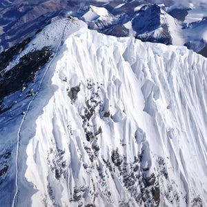 Mount Everest from above.
