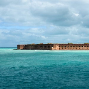 A view of Fort Jefferson from the ferry to Dry Tortugas