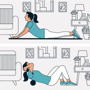 illustrations of two posture moves