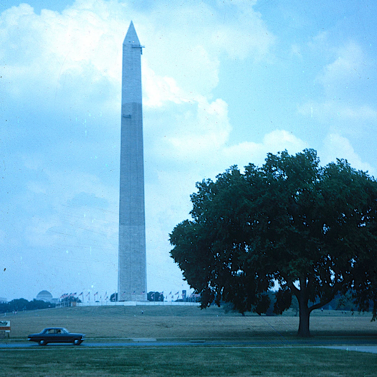 The Washington Monument on summit day in 1964