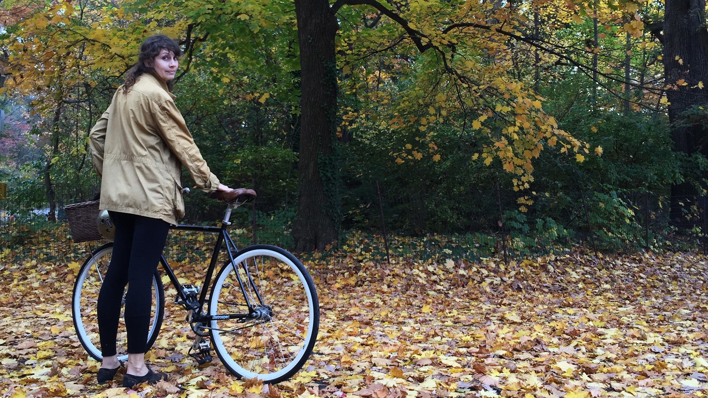 Lauren and her bike in 2015