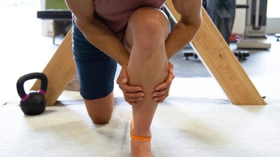 Esther Smith demonstrating mobility training moves