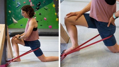 Esther Smith demonstrating mobility training moves