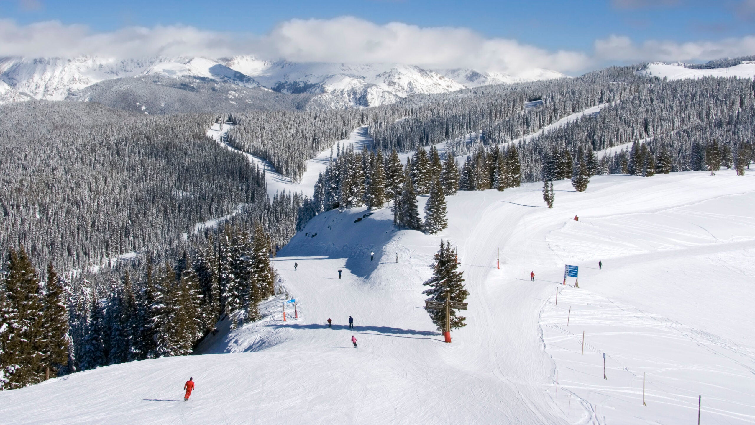 Skiers at Vail