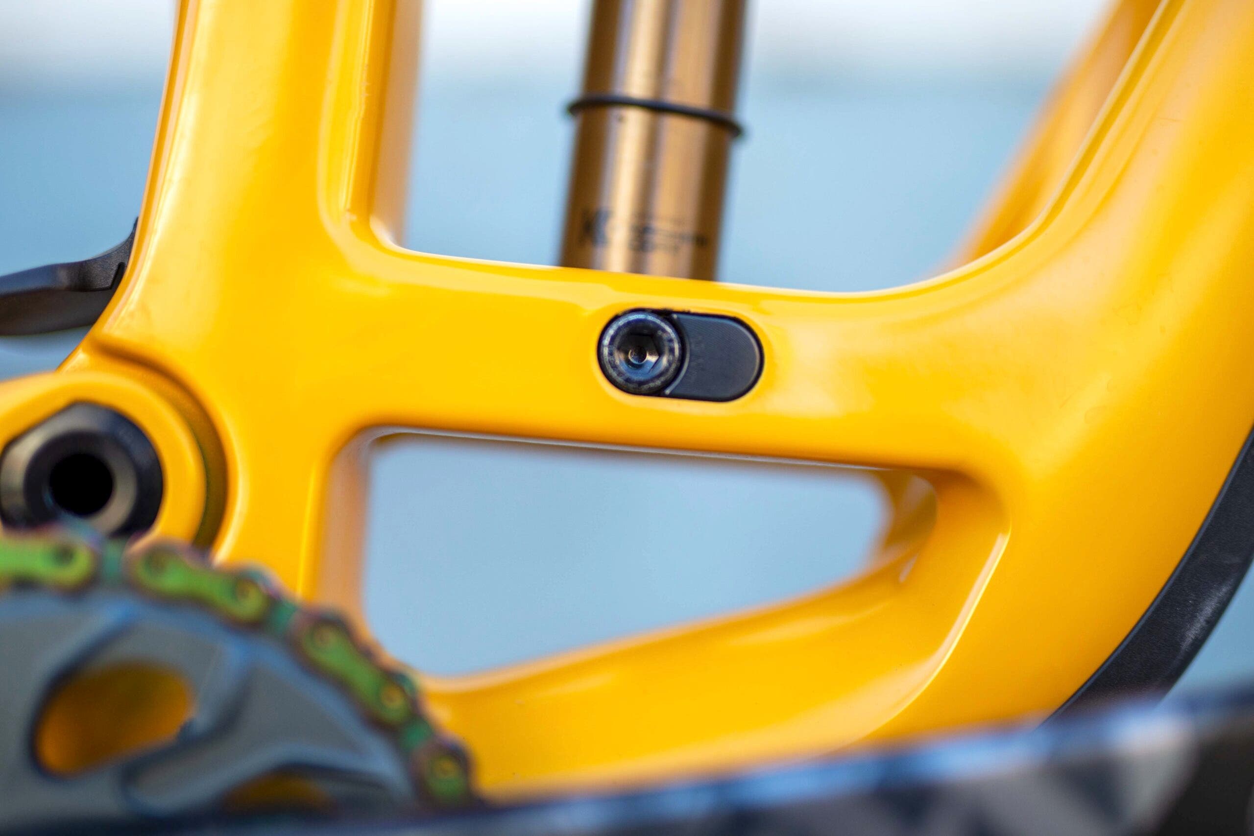 close up of MTB frame