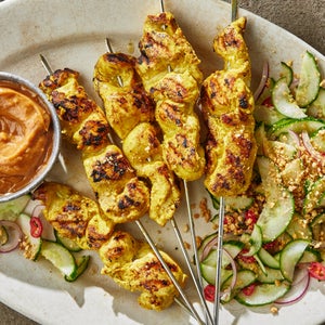 Chicken Satay With Peanut Sauce