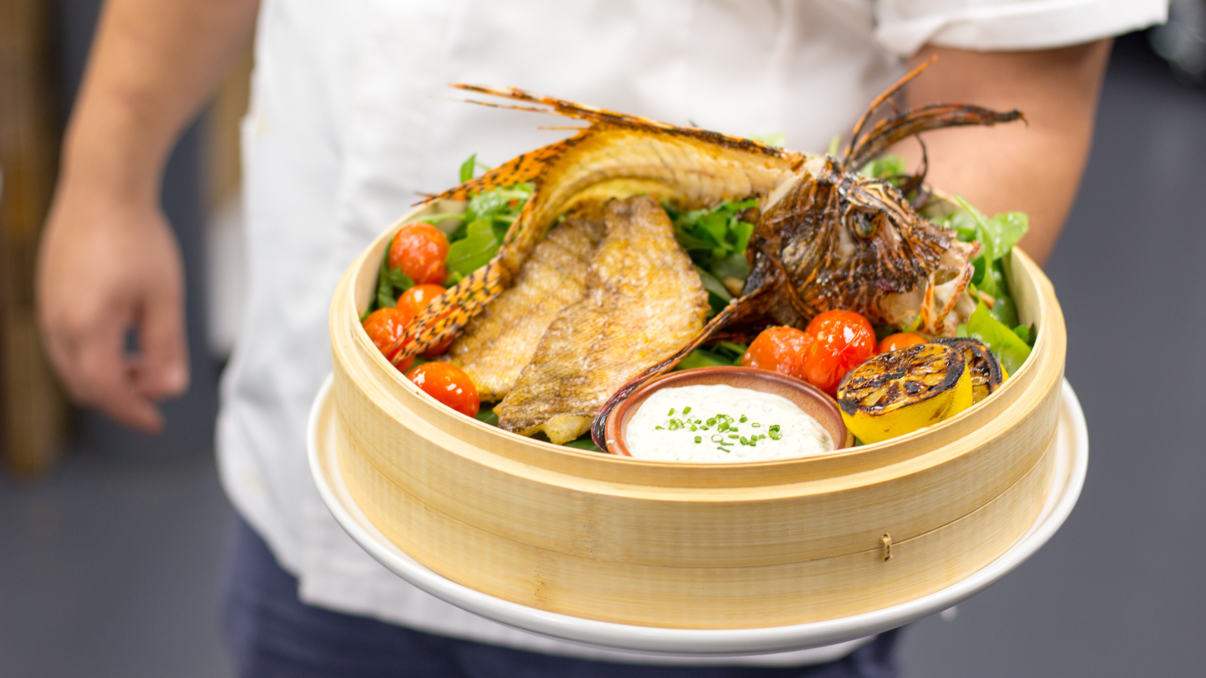 lionfish dish at Lionfish at Delray Beach