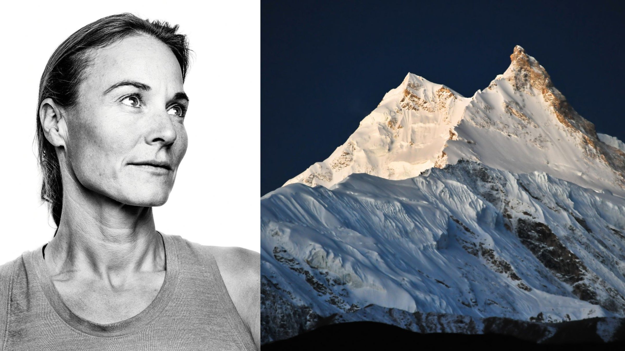 Hilaree Nelson portrait, Manaslu