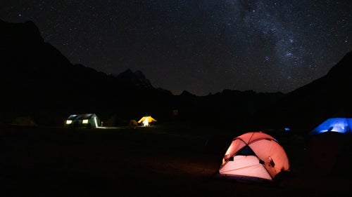 Camp, at night, just as the Southern Cross fell away