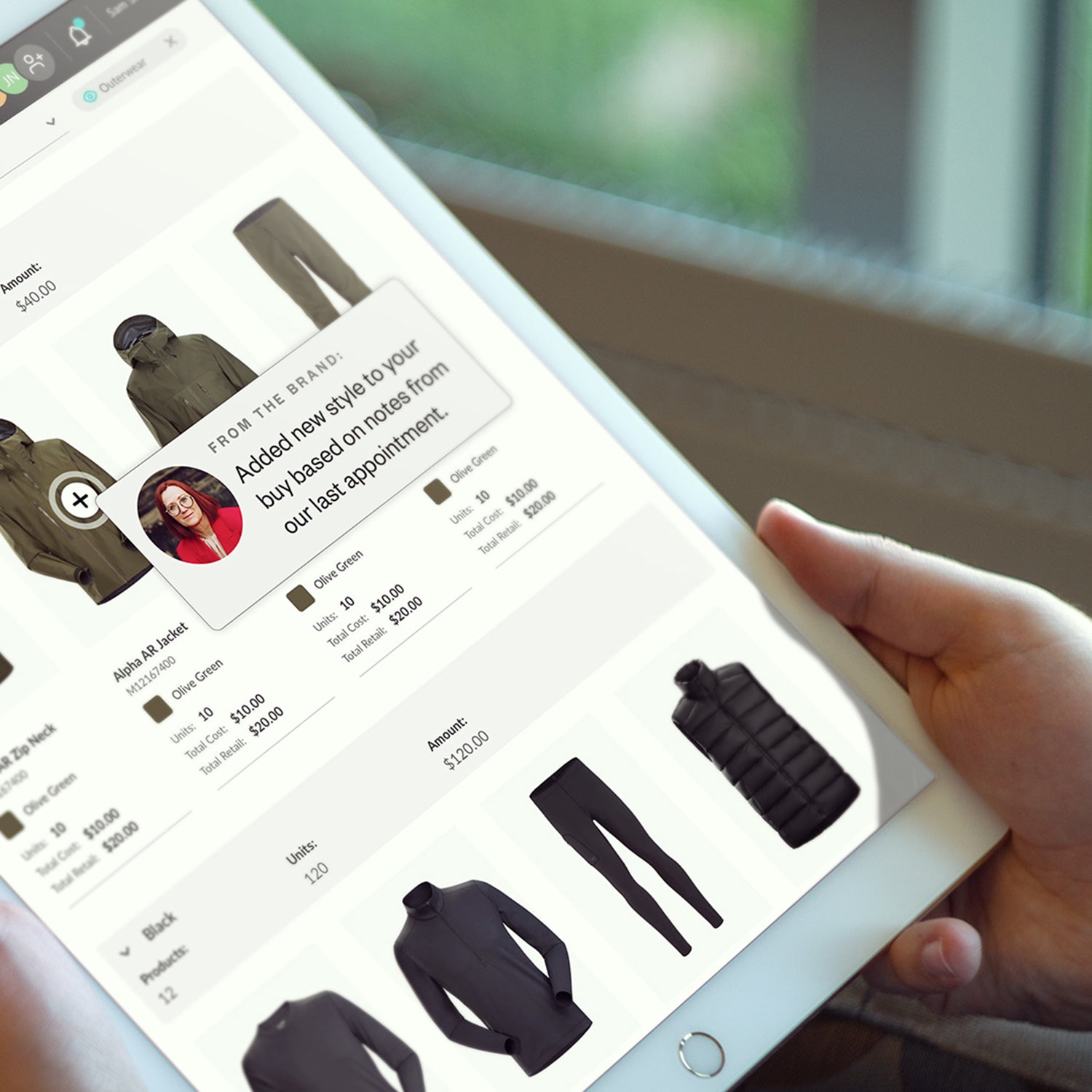 Shopping on an iPad