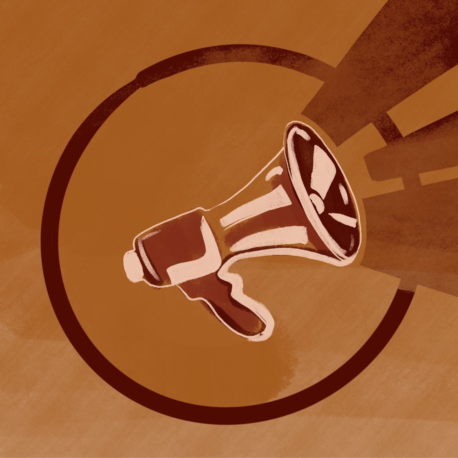 Illustration of a megaphone