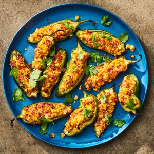 Smoky and Stuffed Jalapeno Peppers