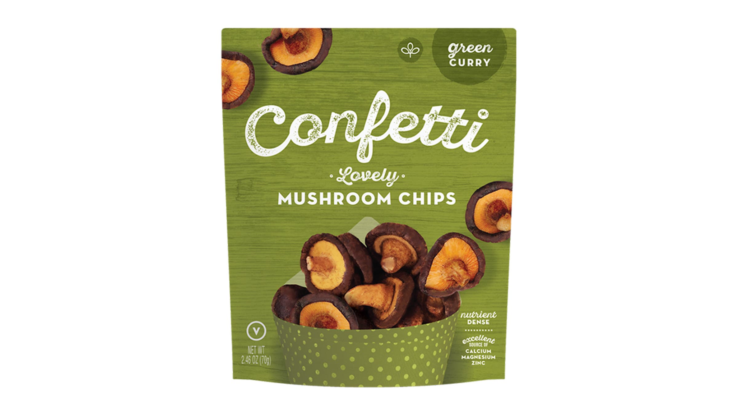 Confetti Snacks’ Mushroom Chops