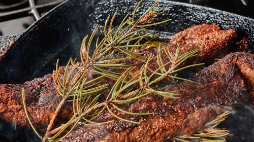 Spice-Cured Elk Tenderloin with Dried Cherry Sauce