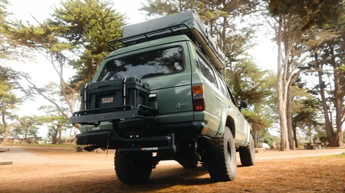 hitchfire ledge table in action