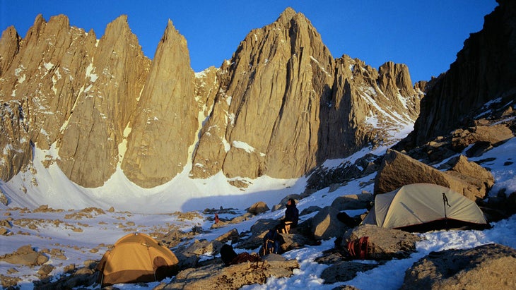tents mountain