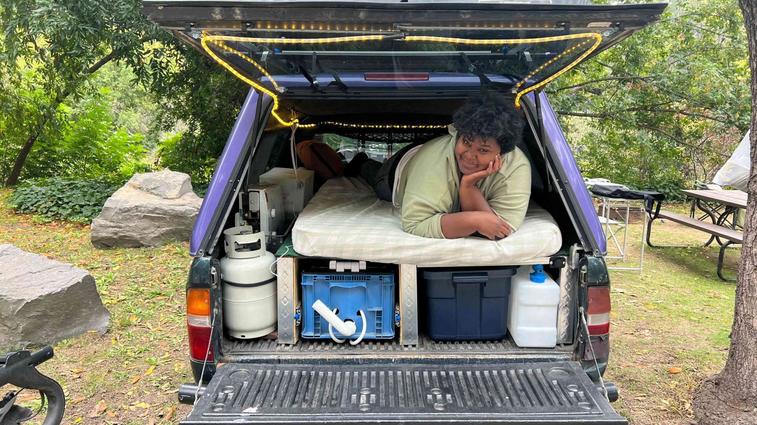 way to save space. We built this dish rack for our RV and attached