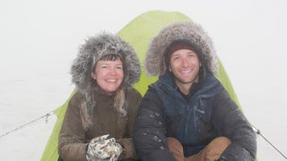 From selecting a site to securing your tent, here's how to set up your winter camp.