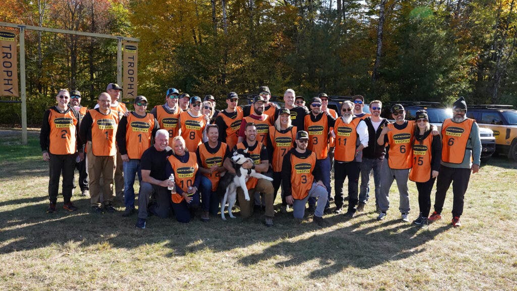group shot from a Land Rover competition