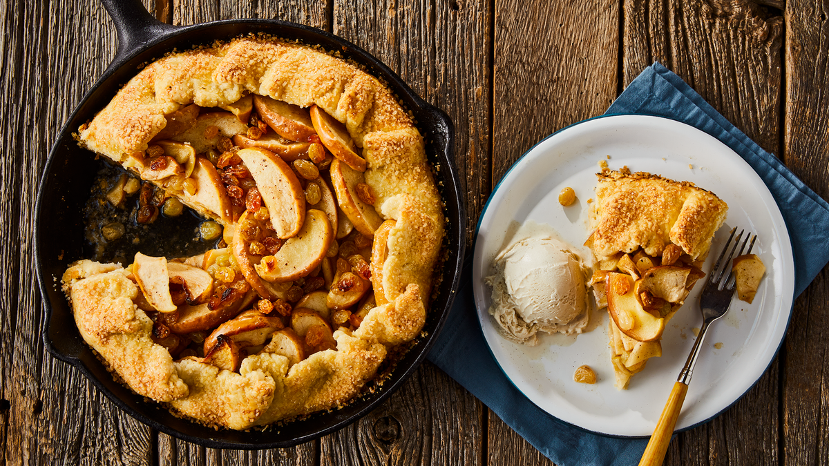 Smoky Apple Raisin Galette