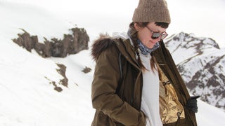 women in a Columbia jacket