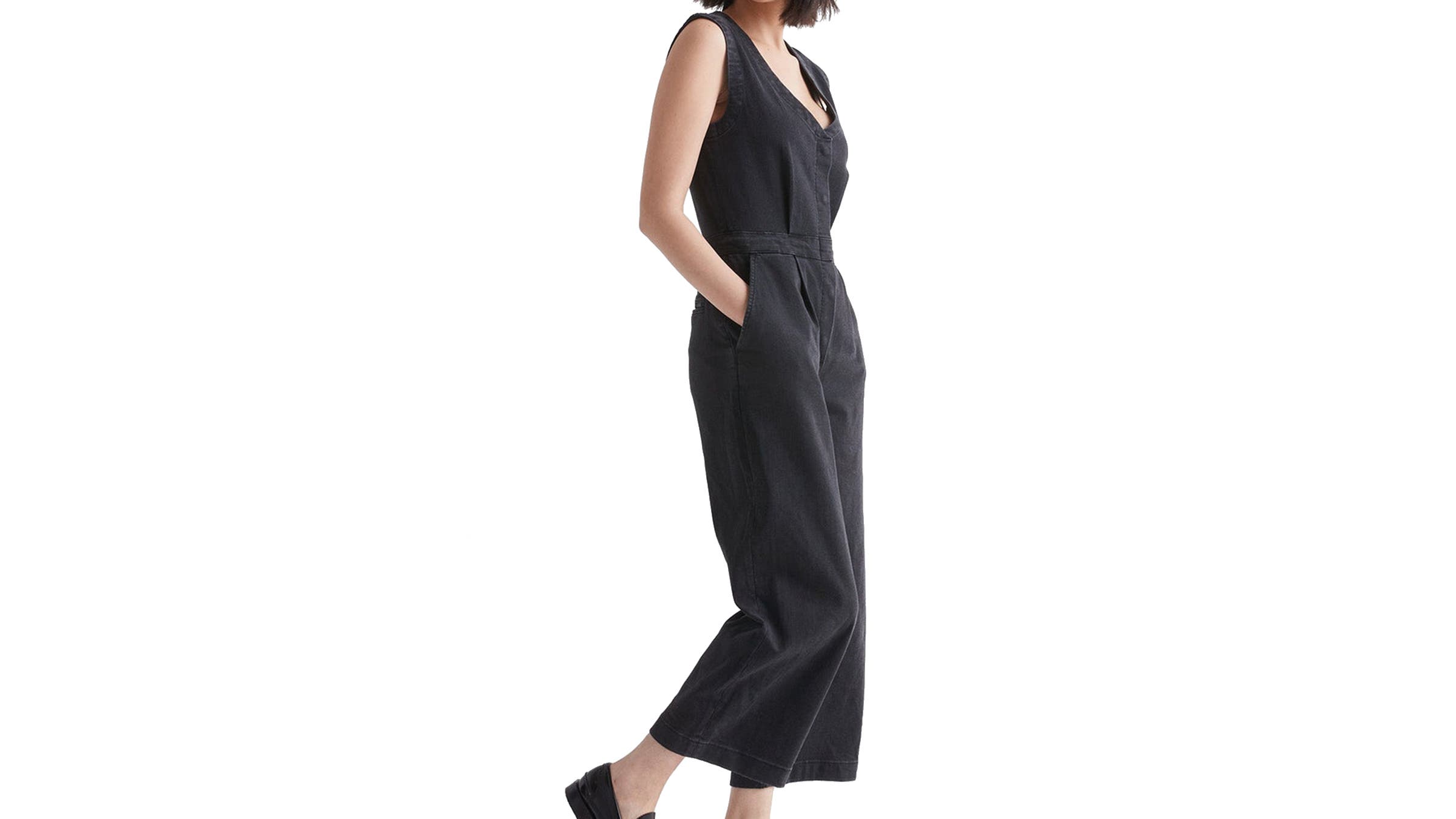 DUER Performance Denim Tailored Jumpsuit