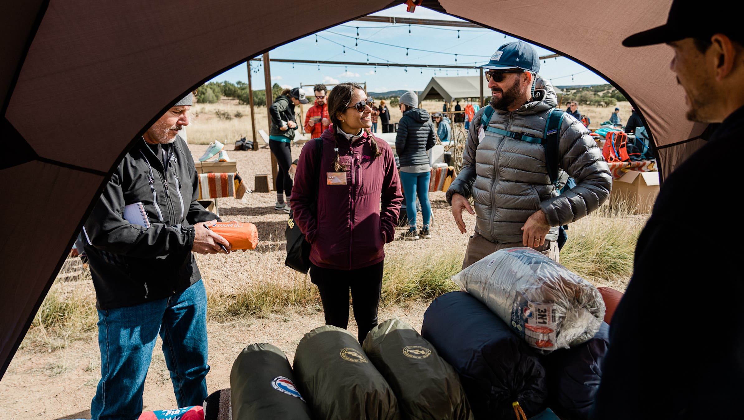 Gear editors study outdoor gear