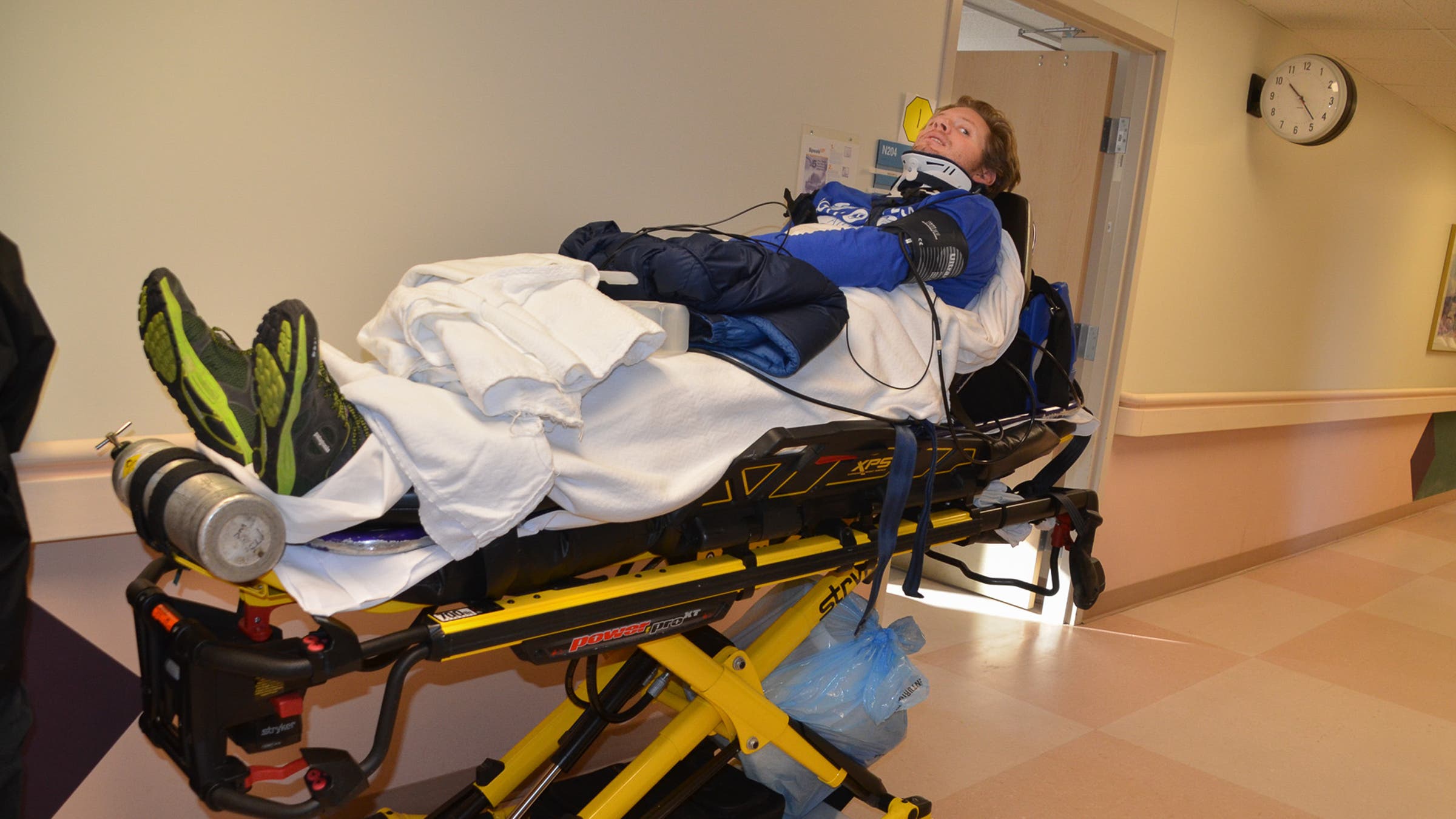 After a week in a Chilean hospital, Harris was flown to a hospital in the United States