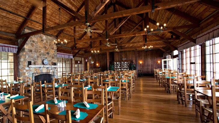 rustic dining hall