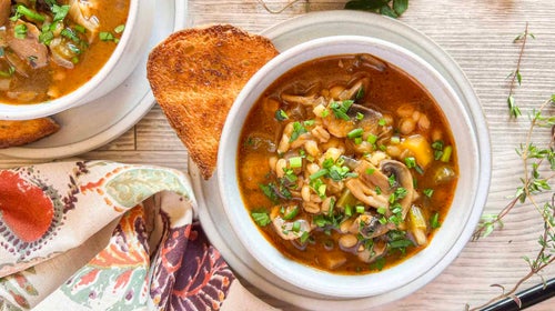 mushroom barley soup