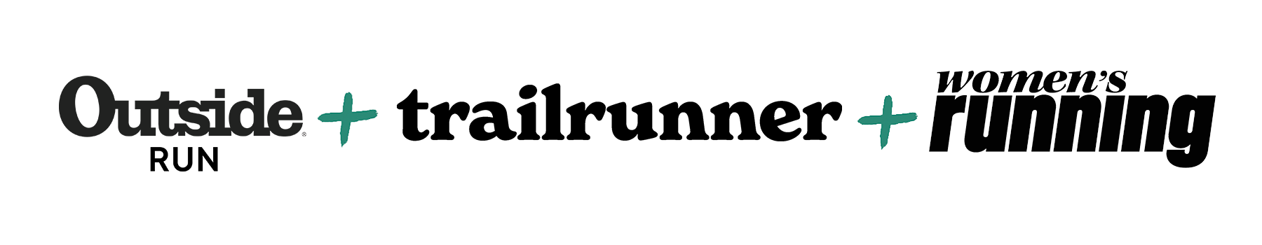 logs of Outside Run, Trail Runner, and Women's Running